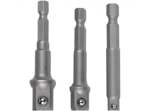 Adapterių komplektas iš 1/4"(6,3 mm) į galvutes 1/4"-3/8"-1/2"