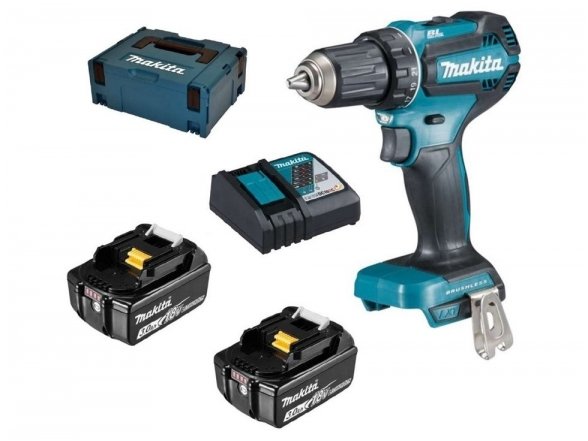 Makita DDF485RFJ 18V Аккумуляторная бесщеточная дрель-шуруповерт