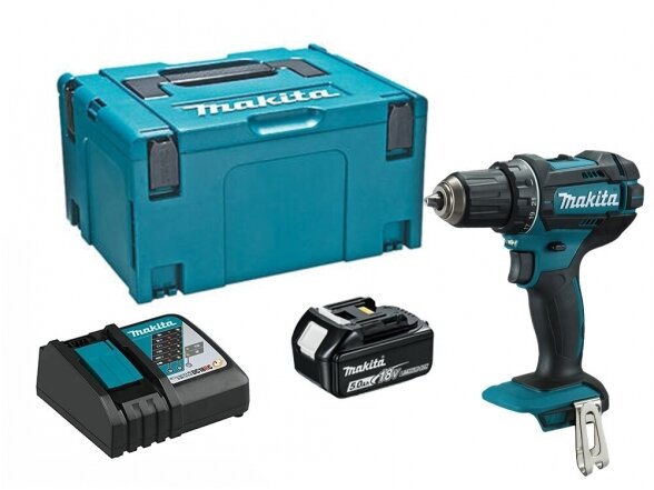 Makita DDF482RT1J Аккумуляторный шуруповерт 18V Li-ion 1x5,0Ah