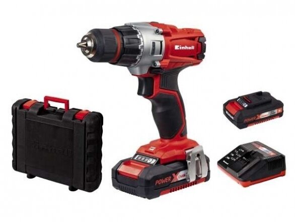 EINHELL TE-CD 18/2 Li Kit Akumuliatorinis suktuvas-gręžtuvas, 18 V, 2 x 1,5 Ah Li-Ion 1