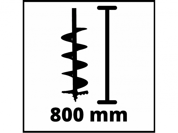 Akumuliatorinis žemės grąžtas Einhell GP-EA 18/150 Li BL-Solo, be akumuliatoriaus ir pakrovėjo, komplekte grąžtas 150 mm 5