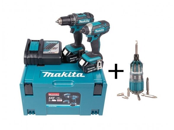 Makita DDF482 + DTD152  Akumuliatorinių įrankių komplektas 2x4,0Ah 18V + DOVANA