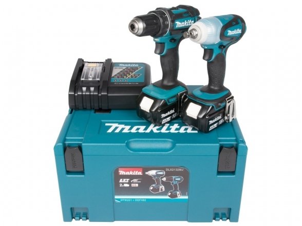 Makita DDF482+DTW251 Akumuliatorinių įrankių komplektas 18V 2x4,0Ah Li-ion