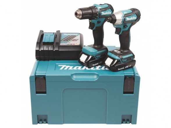 Makita DDF483+DTD155 Akumuliatorinių įrankių komplektas 18V 2x2,0Ah Li-ion