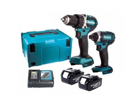 Makita DDF484 + DTD152 Комплект аккумуляторных инструментов 2x4,0Ah DLX 18V Li-ion