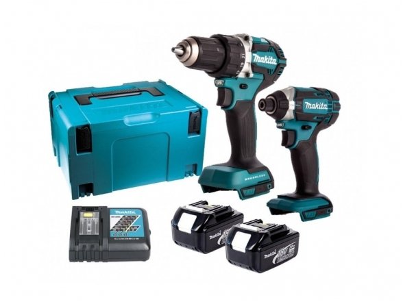 Makita DDF484 + DTD152 Akumuliatorinių įrankių komplektas 2x5,0Ah DLX 18V Li-ion