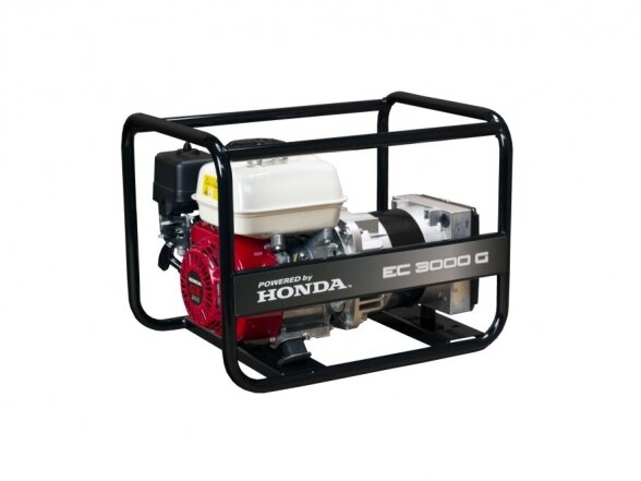 Benzininis generatorius EC3000G su Honda varikliu, 3 kW, 230 V