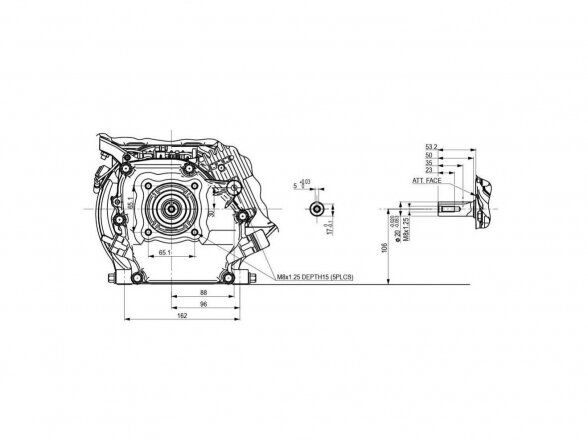 Benzininis variklis HONDA GX200, 4.3 kW, 20 mm velenas 3