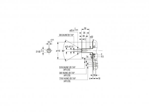 Benzininis variklis HONDA GX630, 15.5 kW, 25.4 mm velenas 2