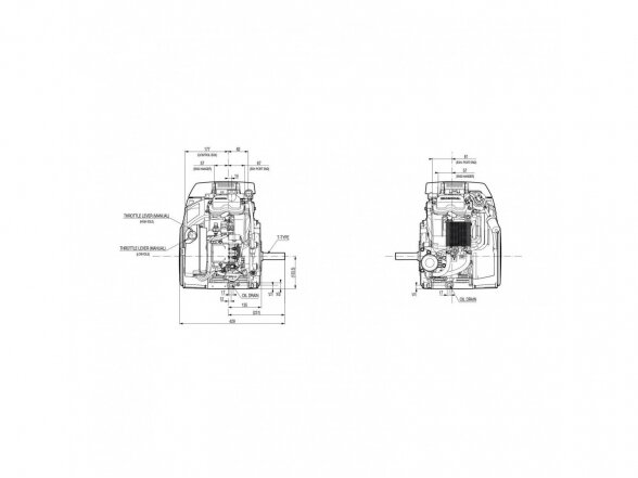 Benzininis variklis HONDA iGX800, 18.6 kW, 36.5 mm velenas 8