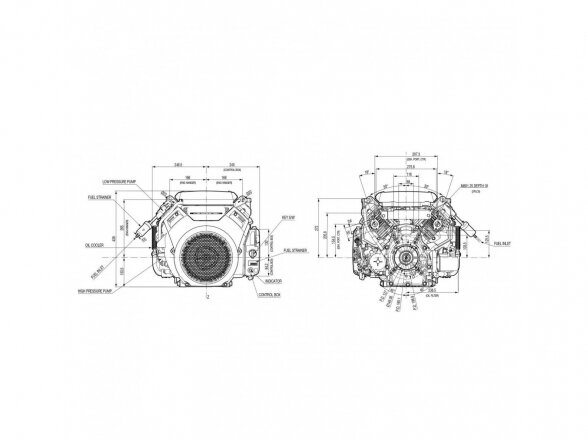 Benzininis variklis HONDA iGX800, skirtas generatoriui, 18.6 kW, kūginis velenas 8