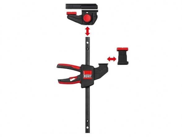 Bessey EZR spaustuvai x 2 vnt. darbui viena ranka 2