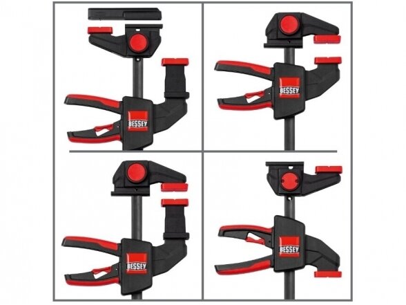 Bessey EZR spaustuvai x 2 vnt. darbui viena ranka 3