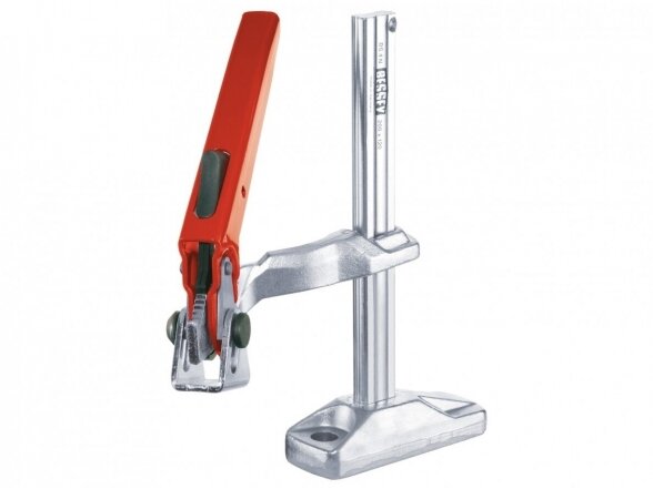 Bessey stalo spaustuvas BS5N, užspaudimo aukštis iki 240 mm, tvirtinimo varžto skylė 140 mm