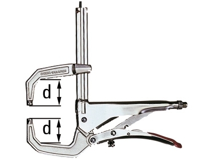 Фиксируемые плоскогубцы Bessey GRZC С-формы 1