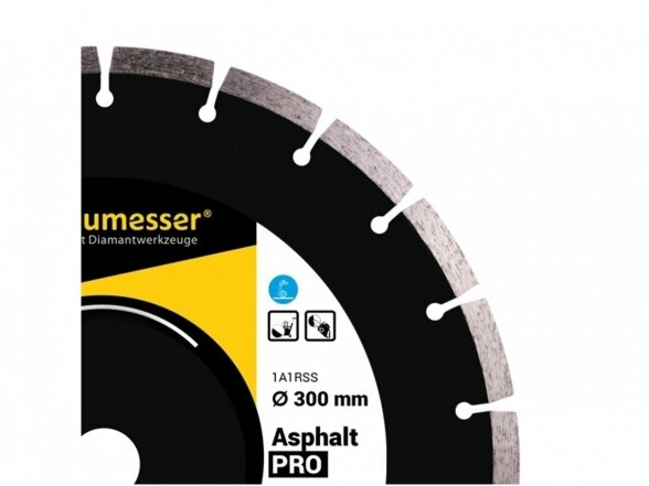 Deimantinis diskas asfaltui  Baumesser Asphalt Pro 350mm 2