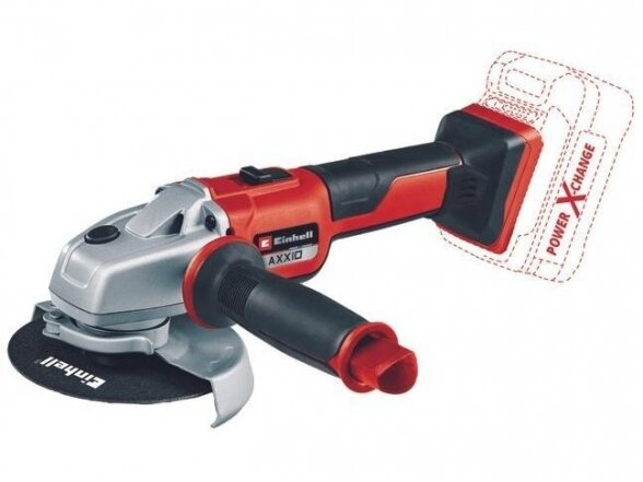 Einhell AXXIO Solo akumuliatorinis kampinis šlifuoklis, 125 mm, be akumuliatoriaus ir pakrovėjo 1