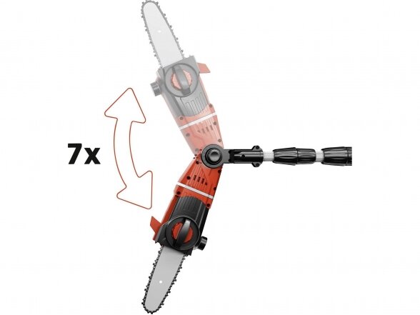 Einhell GE-LC 18 Li T Kit akumuliatorinis genėjimo pjūklas, su akumuliatoriumi ir pakrovėju 4