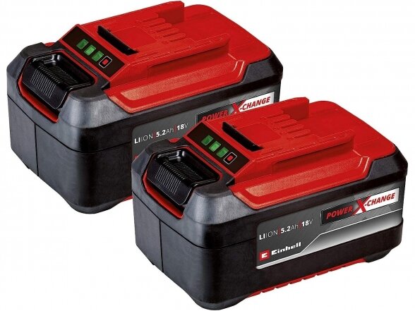 Einhell Power X-Change TWINPACK akumuliatorių komplektas 2x5,2Ah