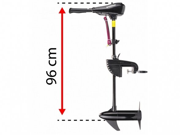 Elektrinis pakabinamas valties variklis Powermat PM-ESZ-45H, 550W, 45 lbs 11