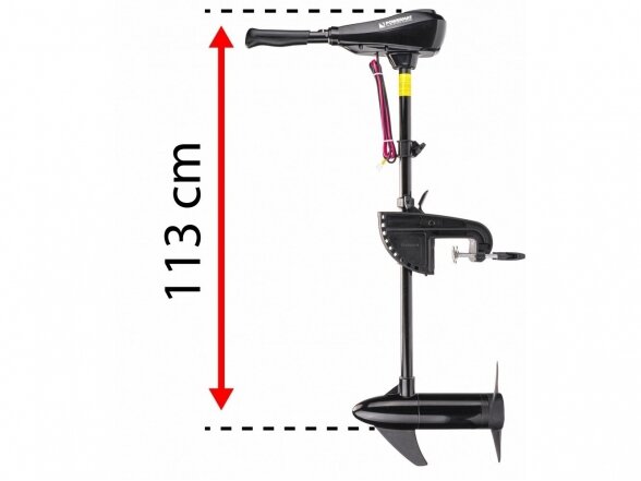 Elektrinis pakabinamas valties variklis Powermat PM-ESZ-55H, 640W, 55 lbs 3