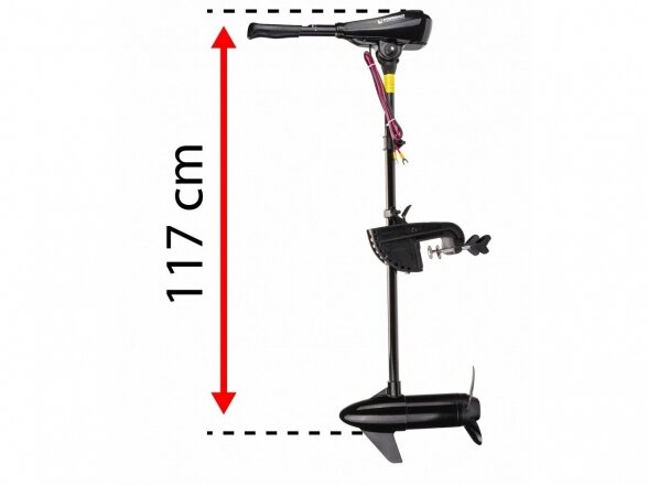 Elektrinis pakabinamas valties variklis Powermat PM-ESZ-65H, 750W, 65 lbs 6