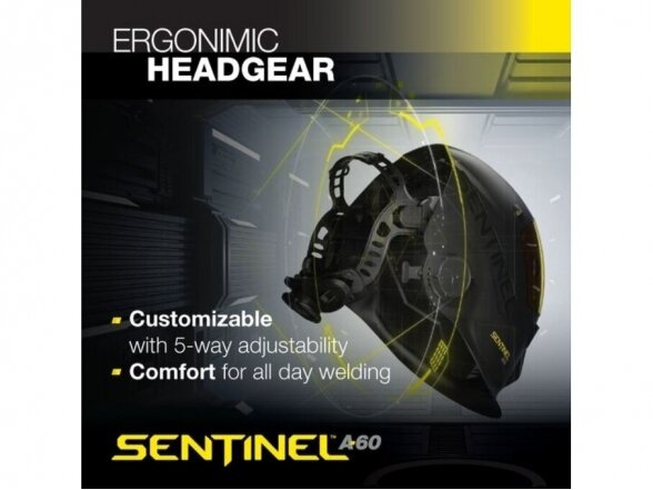 ESAB SENTINEL A60 welding helmet 9