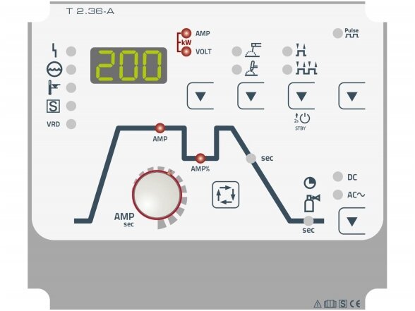 EWM suvirinimo aparatas TIG Picotig 200 AC/DC puls 5P TG , 200A, 230V 3