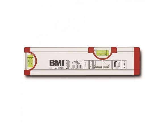 Gulsčiukas su magnetu BMI Ultrasonic (20 cm)