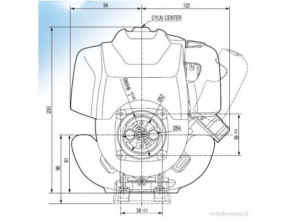 HONDA GX35 benzininis variklis, 1 kW 1