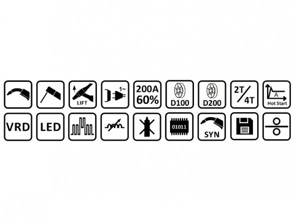 Komplektas - sinerginis suvirinimo aparatas Sherman DIGIMIG 210 TWINPULSE, 200A, 230V 16