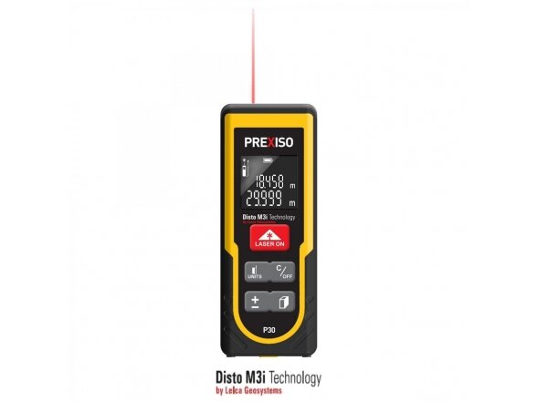 Prexiso lazerinis atstumo matuoklis su LEICA Geosystems Technologija (0,09-30 m) 1