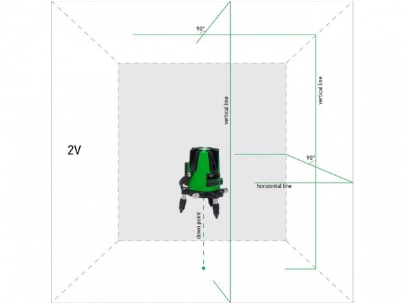 ADA 3D LINER 2V GREEN Лазерный нивелир 1