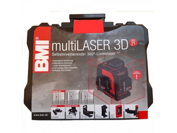 Lazerinis nivelyras BMI multiLASER 3D R 2