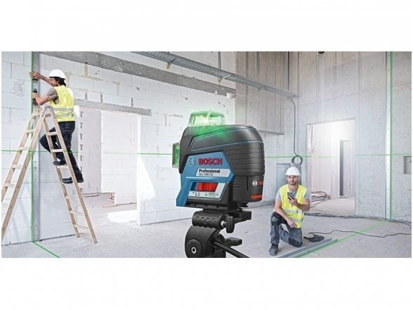 BOSCH GLL 3-80 CG с зеленым лучом + Держатель BM1 Лазерный нивелир 3