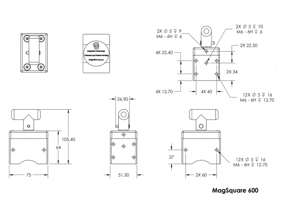 Магнит держатель Magsquare 8