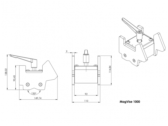 MagSwitch Magvise Magnetas laikiklis 6