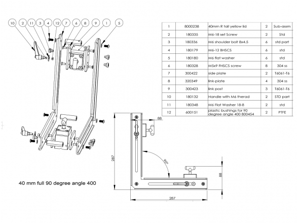 MagSwitch Angle Magnetinis kampas 90° 8