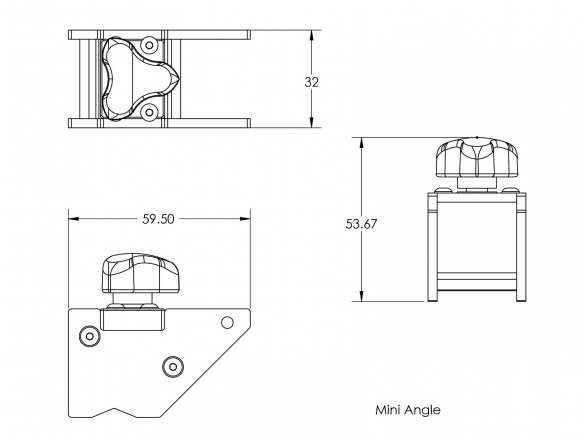 Магнитный угол Mini Angle 3