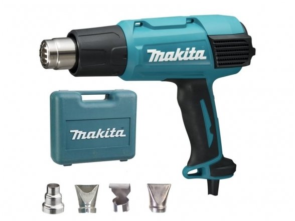 Orapūtė Makita HG6031VK + antgaliai ir lagaminas, 1800W, reguliuojama temperatūra