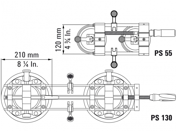 Bessey PS 55 Plokščių sutempimo įrankis  3