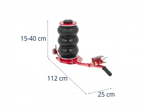 Pneumatinis keltuvas (domkratas) MSW-PCJ-303 - 3000 kg - kėlimo aukštis 40 cm - rankena 75 cm 4