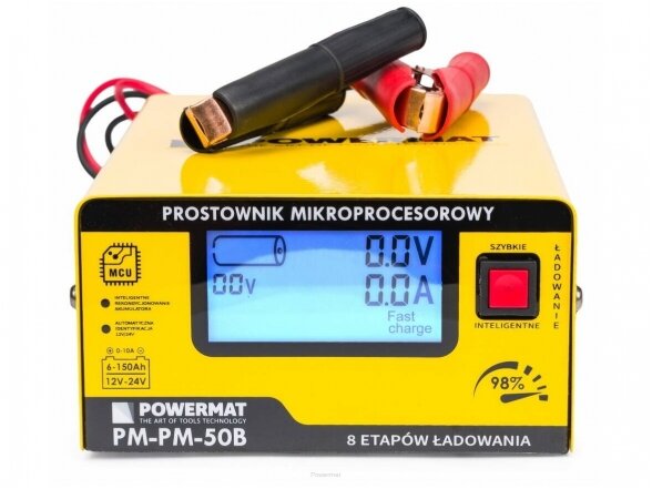 Powermat akumuliatorių įkroviklis 12/24V PM-PM-50B 1