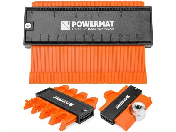 Powermat PM-GSK-5T kontūrų matuoklis/šablonas/trafaretas 129mm