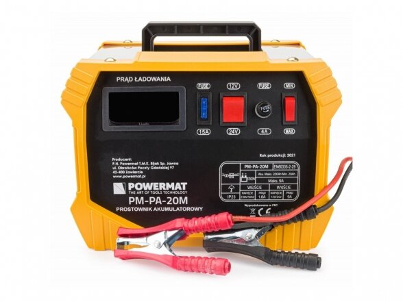 Powermat PM-PA-20M akumuliatorių pakrovėjas, 18A, 12V/24V