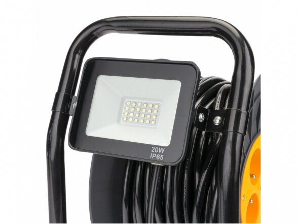 Powermat PM-PB-30-3-2.5TH prailgintuvas ant būgno 30m su LED lempa 6