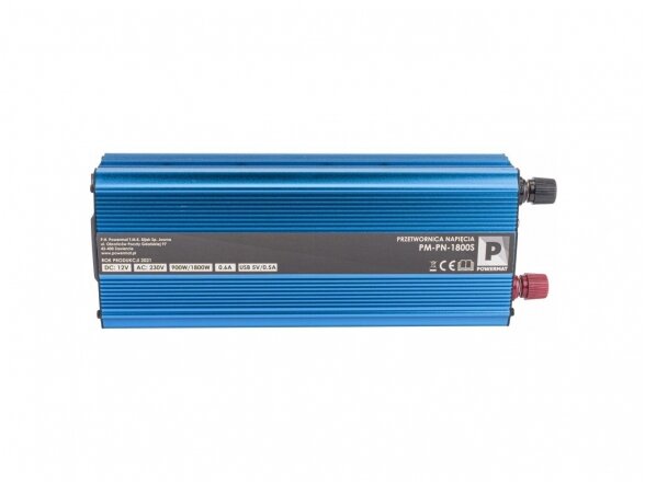 Powermat PM-PN-1800S įtampos keitiklis 12V 1800W 2