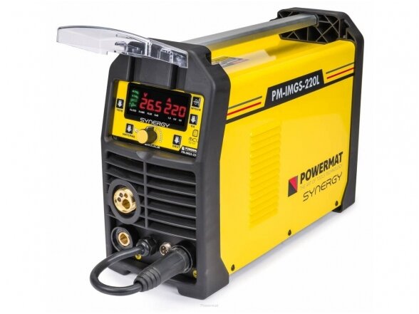 Powermat suvirinimo pusautomatis PM-IMGS-220L SYNERGY, 220A, 230V, MIG/MAG/MMA/LIFT-TIG 3