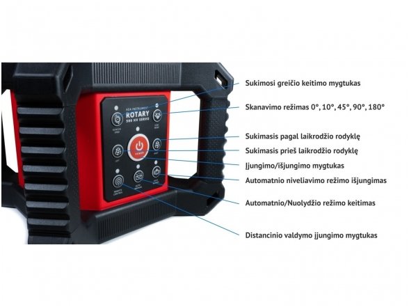 ADA ROTARY 500 HV Servo Rotacinis lazerinis nivelyras + DOVANA lazerinis atstumo matuoklis ADA COSMO MINI 30 2