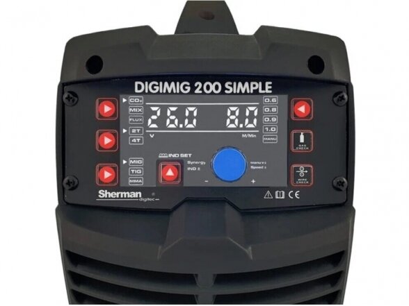 Sherman DIGIMIG 200 SIMPLE sinerginis suvirinimo aparatas, 200A, 230V - komplektacija Mini Factory 3